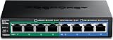TRENDnet 8-Port Gigabit PoE+ Unmanaged Switch TPE-TG44G 4 PoE+ Ports 61W Budget view 8