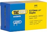 Tacwise 0431 53/10mm Galvanised Staples Pack of 5000