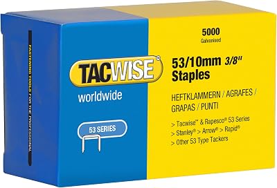 Tacwise 0431 53/10mm Galvanised Staples Pack of 5000