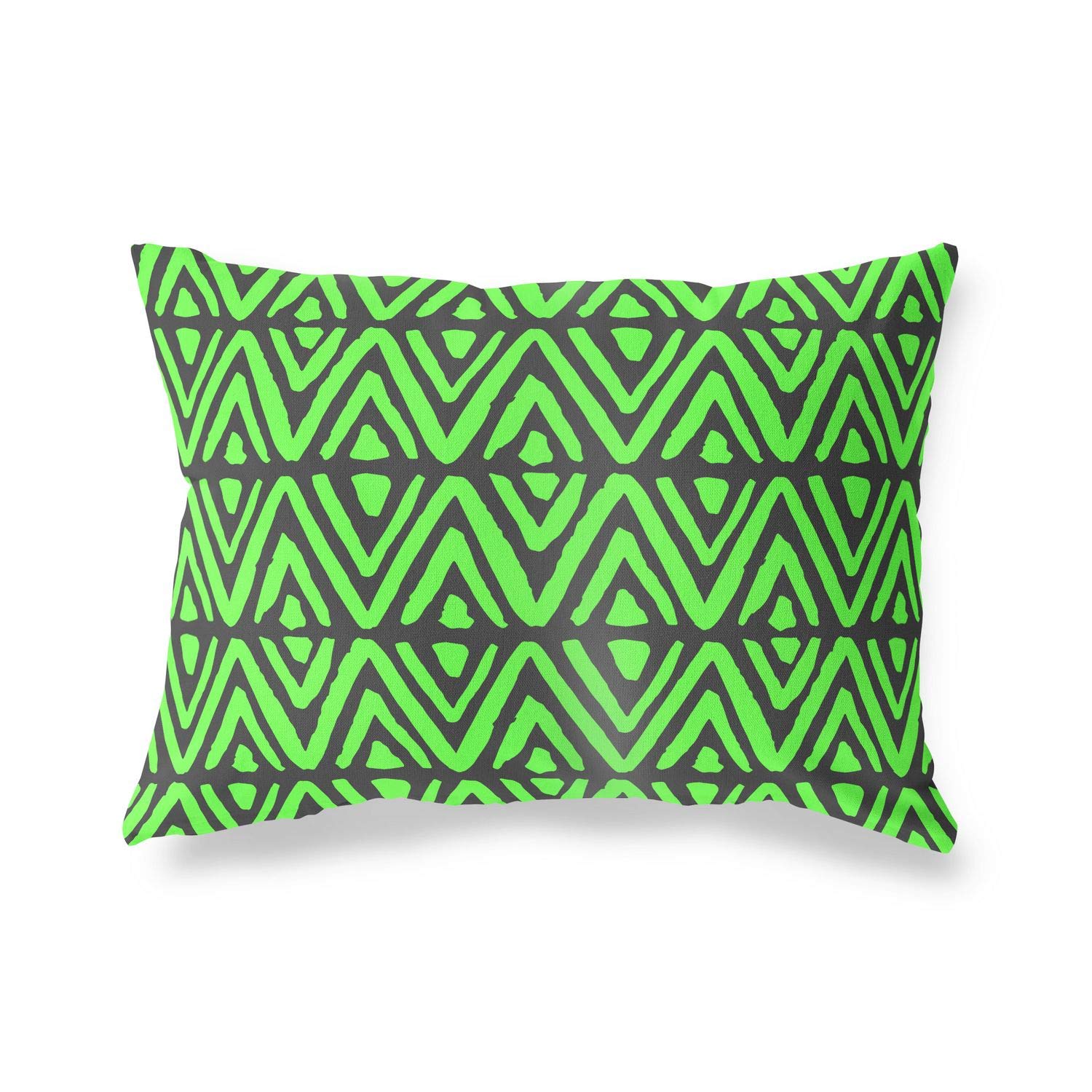 BonaMaison Decorative Cushion Cover, Neon Green Fume Throw Pillow Covers, Home Decorative Pillowcases for Livingroom, Sofa, Bedroom, Size: 45X60 Cm - Designed and Manufactured in Turkey