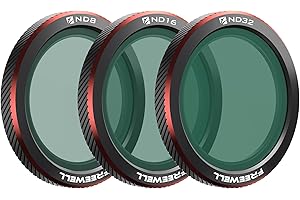 Freewell 3-Pack Magnetic ND Filters for DJI Neo 2 – Includes ND8, ND16, ND32 for Precise Exposure Control.