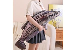 Giant Fish Pillow 31 Inch, Realistic Fish Stuffed Animal Plush, Ultra Soft Large Decorative Pillow for BedroomHome Decor