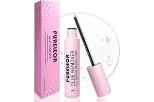 PURELEOR Lash Glue Remover for Cluster Eyelashes DIY Eyelash Extension Remover Gentle Soothing Non-Irritating Eye Cleanser Lash Bond Remover (Oil Based 5ML)
