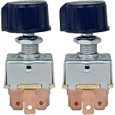 2 Pack Rotary AC 3 Speed Blower Switch Universal INDAK | Compatible for Four Seasons 35702, MEI 1151, Honda 00091-31511, Red Dot 71R1150, Freightliner and Kenworth.