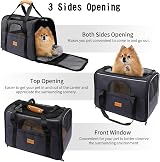 morpilot Cat Carrier Airline Approved Top Opening Breathable Mesh 9kg Grey view 4
