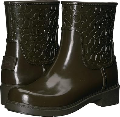 coach signature rain boots