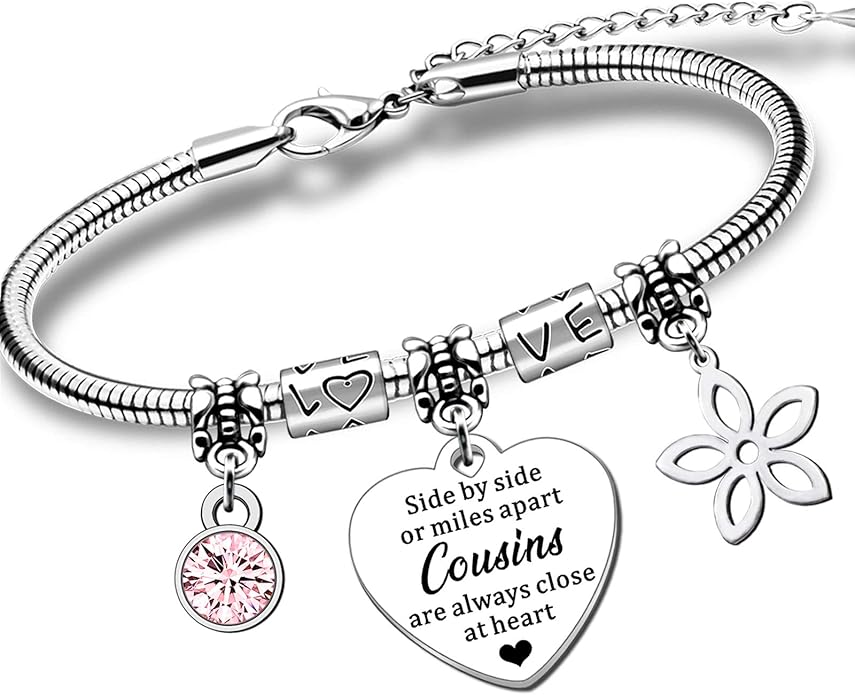 QMVMV Charm Cousin Bracelet Gifts For Women Girls Birthday Christmas