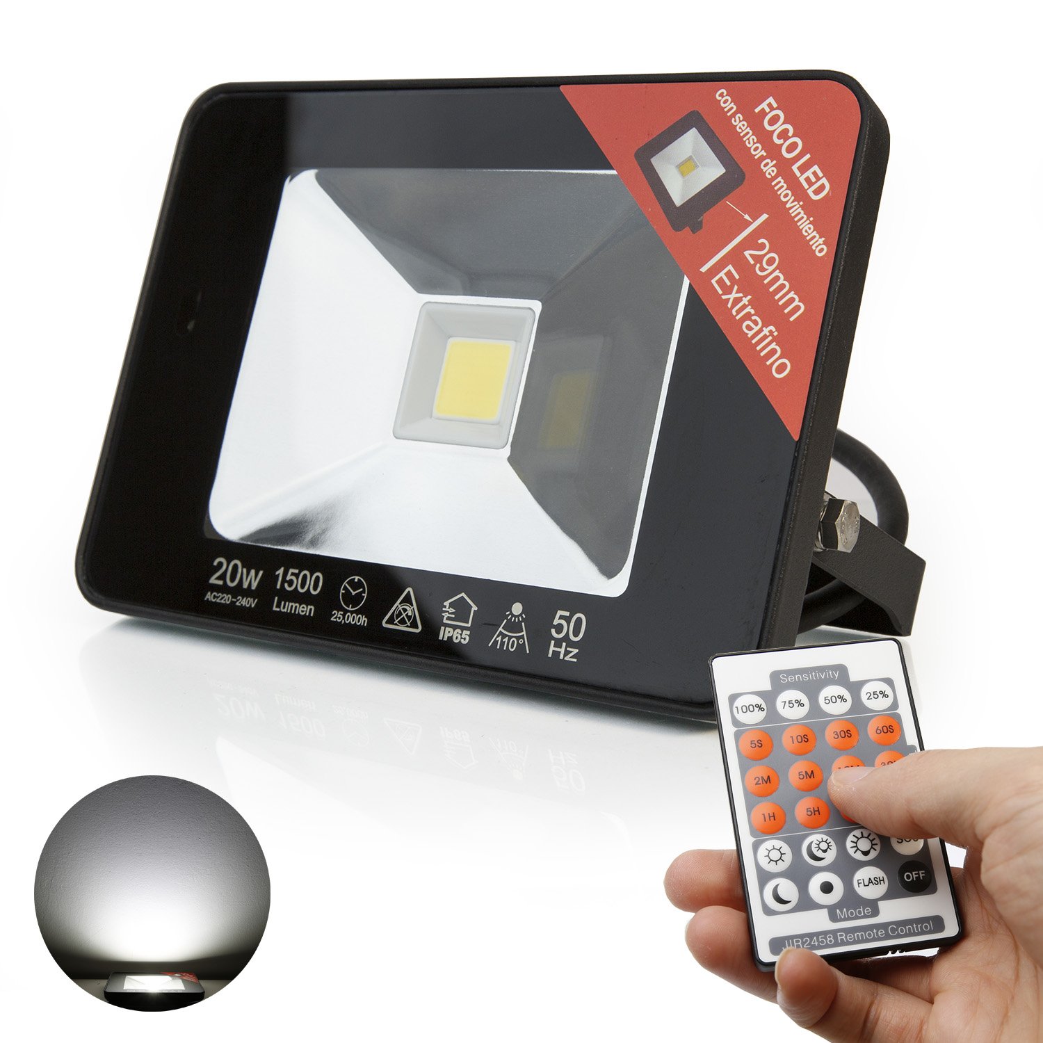 Northpoint Faretto LED a batteria con sensore di movimento, sensore