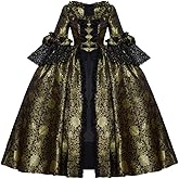 Queen Marie Antoinette Rococo Ball Gown Gothic Victorian Dress Costume 18th Century Colonial Dress Women