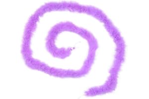 Handy Lidy 14g 2Yards Fluffy Marabou Feather Boa Women DIY Craft Home Decor Fur String Scarf Fur Strips Trim