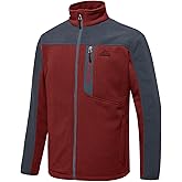 TBMPOY Men's Fleece Jackets Lightweight Full-Zip Fall Jacket Warm Winter Coats Outdoor Hiking with Pockets