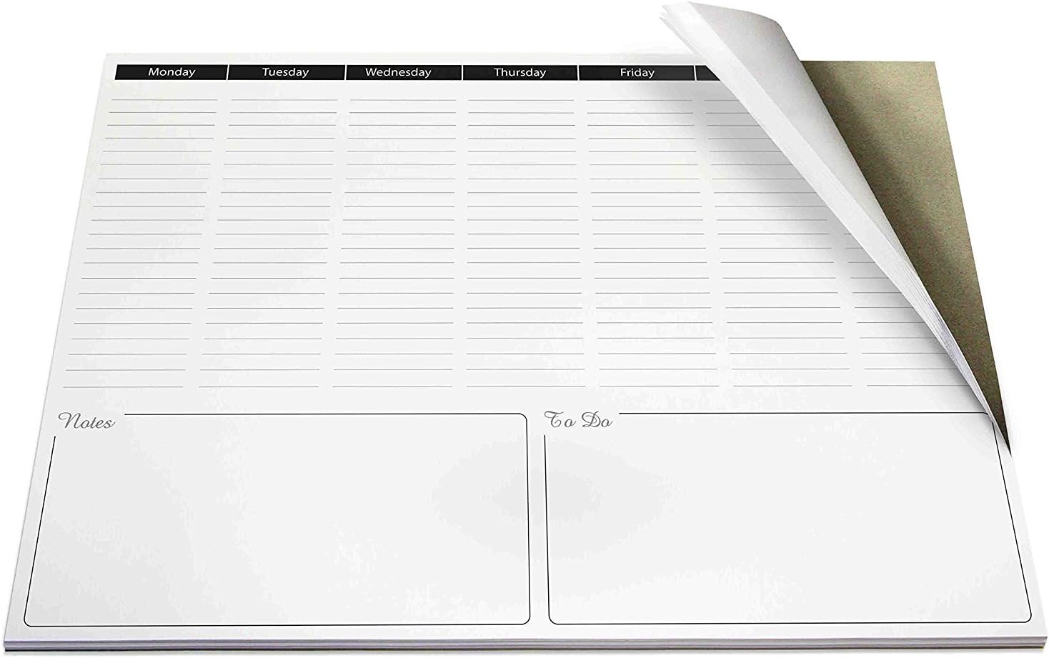 Desk pad Jotter, (11.69 x 16.53) with Daily Planner, Days of The Week and Notes Section : Office Products