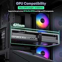 Okinos Aqua 9, ATX PC Case, 5 × 120mm ARGB PWM Fan