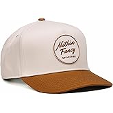 Nuthin Fancy Comus Snapback Hat, Everyday 5-Panel High Crown Canvas Trucker Hat for Men & Women