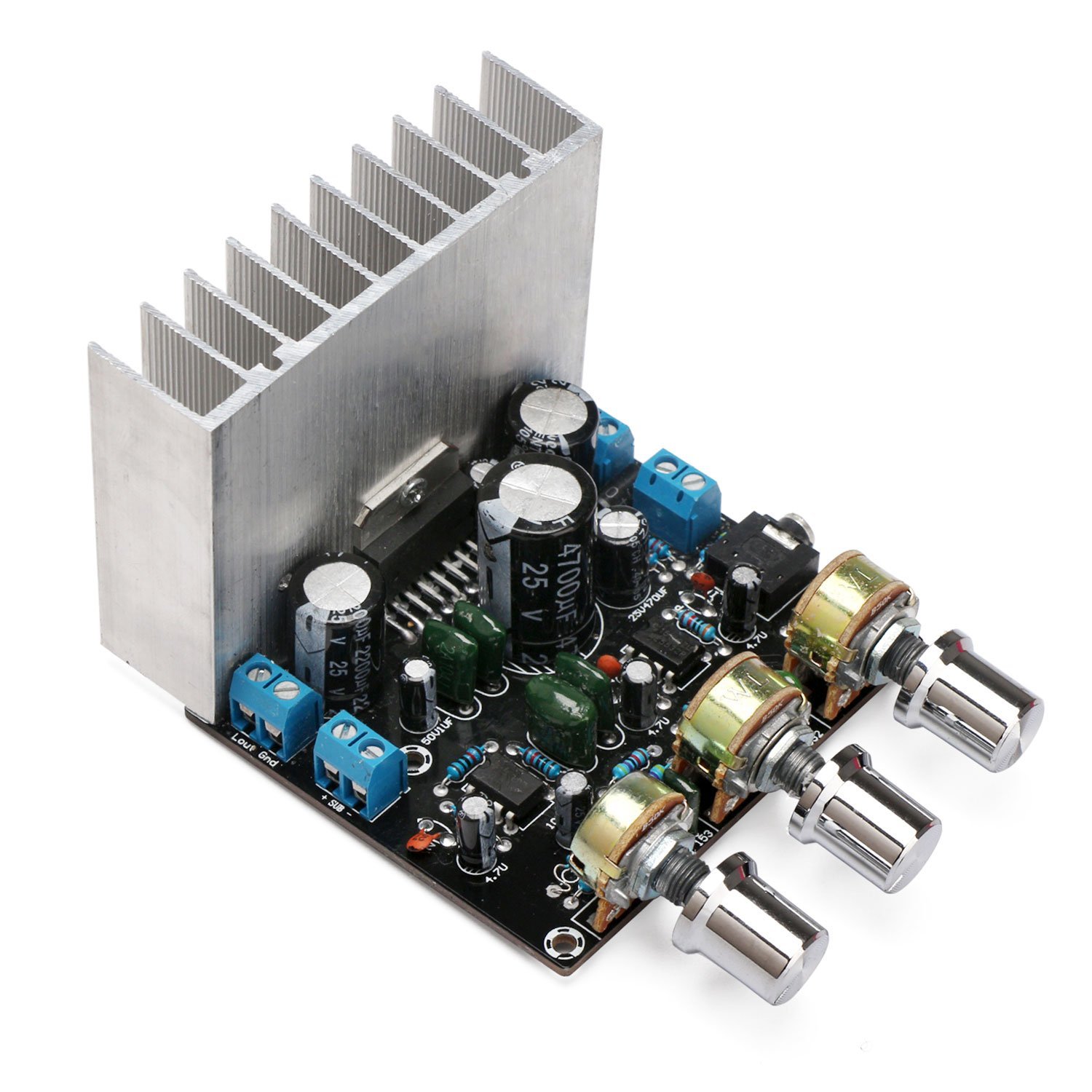 DROK TDA7379 DC 12V-24V Audio Amplifier Board Module 13W+13W 4Ω Left ...