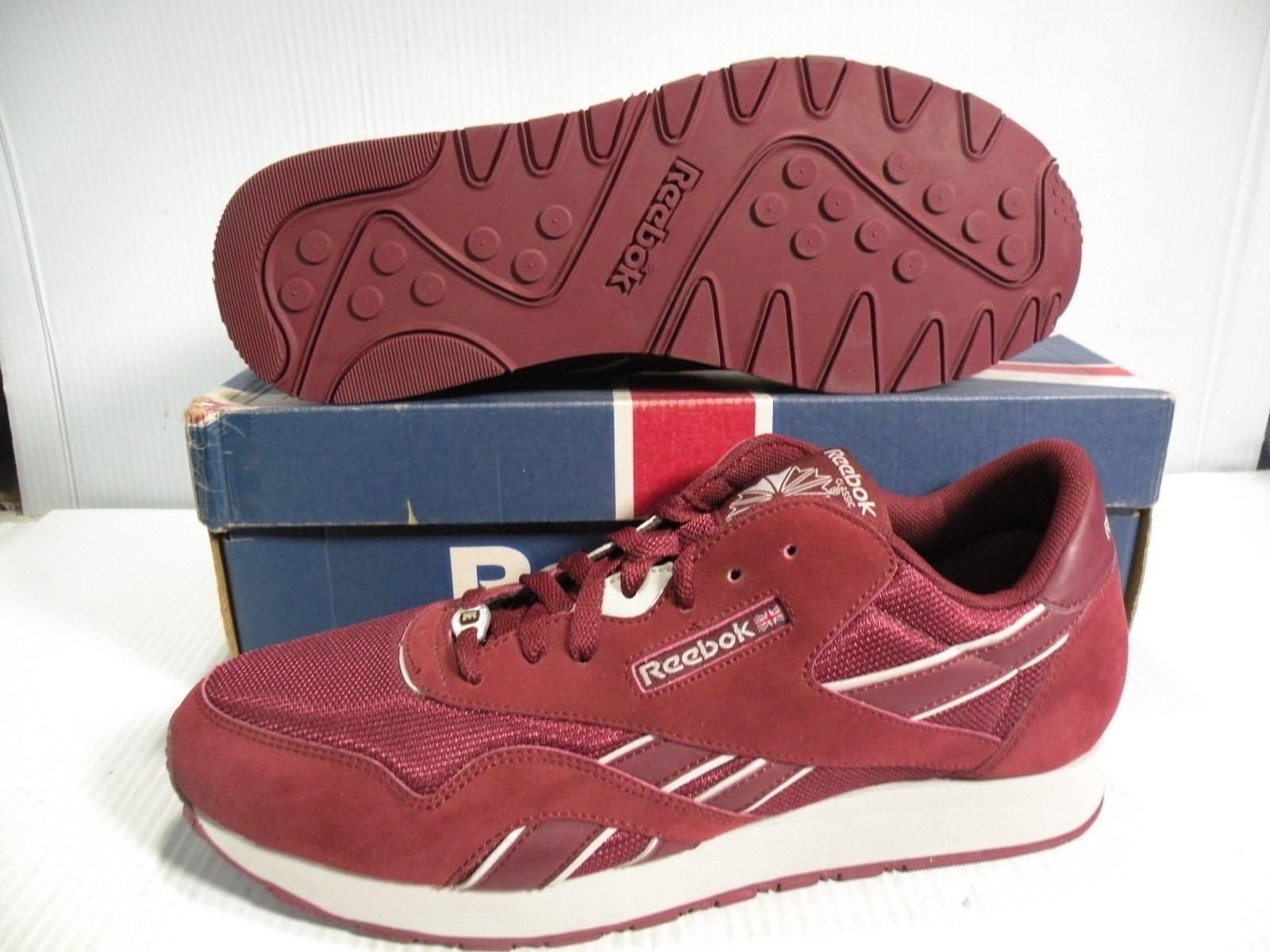 REEBOK CLASSIC BALLISTIC LOW SE SNEAKER MEN SHOES RED/GREY 1-117973 SIZE 11.5 NEW