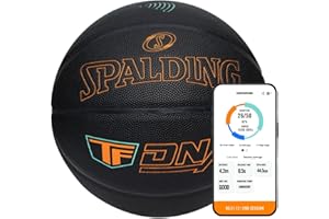 Spalding TF DNA Smart Basketball + 1 Yr App Subscription Bundle I iOS and Android Compatible I All Surface Material