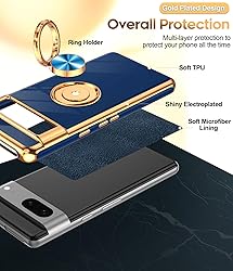 LeYi for Google Pixel 7 Case: 360° Rotatable Ring