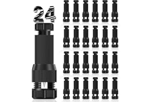 iCreating 24 Pack Low Voltage Wire Connector, Landscape Lighting Connectors Waterproof for 12/2 14/2 Gauge Cable Landscape Wire Connector for Path Lights Spotlights In-Ground Lights
