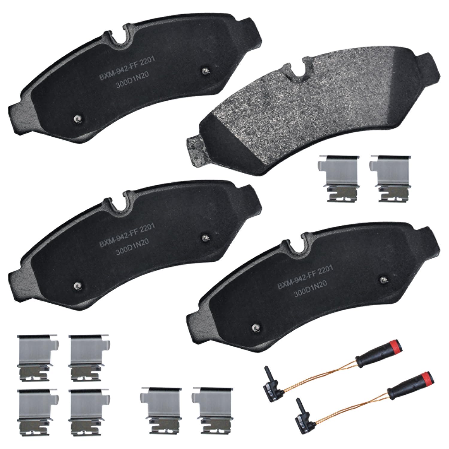 Bendix Premium SBM2201 Semi-Metallic Rear Brake Pads for Freightliner Sprinter 2500 2019, Mercedes-Benz Sprinter 2019, Sprinter 1500 2023-2019, Sprinter 2500 2024-2019 Image