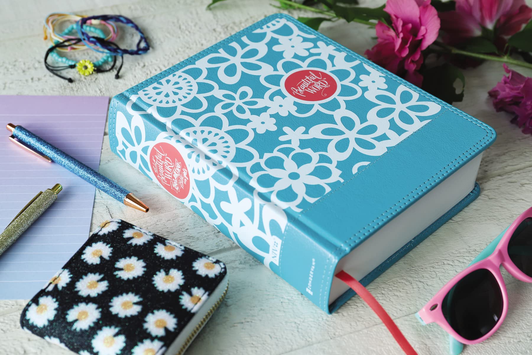 NIV, Beautiful Word Coloring Bible for Girls, Leathersoft over Board, Teal: Hundreds of Verses to Color NIV, Beautiful Word Coloring Bible for Girls, Leathersoft over Board, Teal: Hundreds of Verses to Color Hardcover