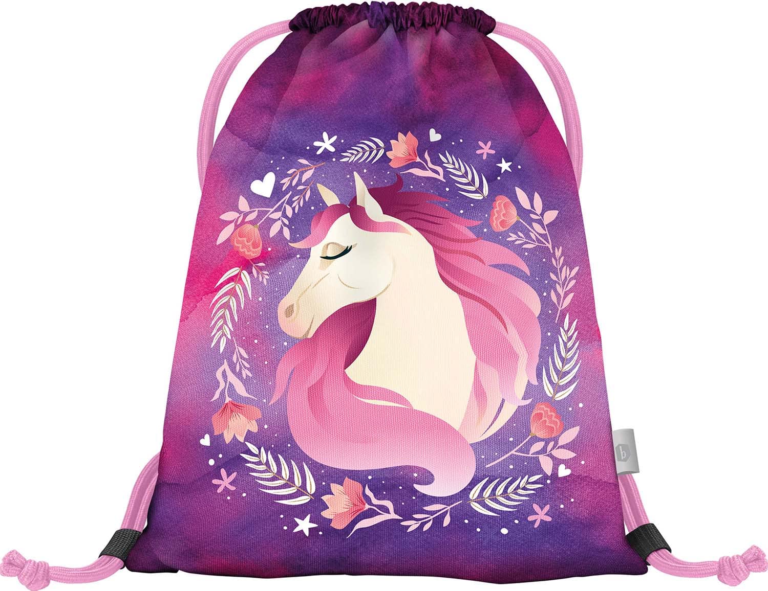 Baagl Gym Bag for Girls, Shoe Bag, School and Nursery Sports Bag, Sports Bag (Horse) — image 1