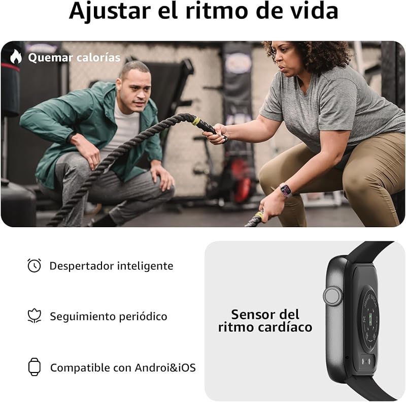 Relógio Inteligente para Mulheres, Relógio Inteligente de 1,85" com Chamadas Bluetooth, 140+ Modos Desportivos, Relógio Inteligente com SpO2/Monitor de Frequência Cardíaca/Monitor de Sono/Podómetro, Relógio Inteligente IP68 à prova de água para Android iOS