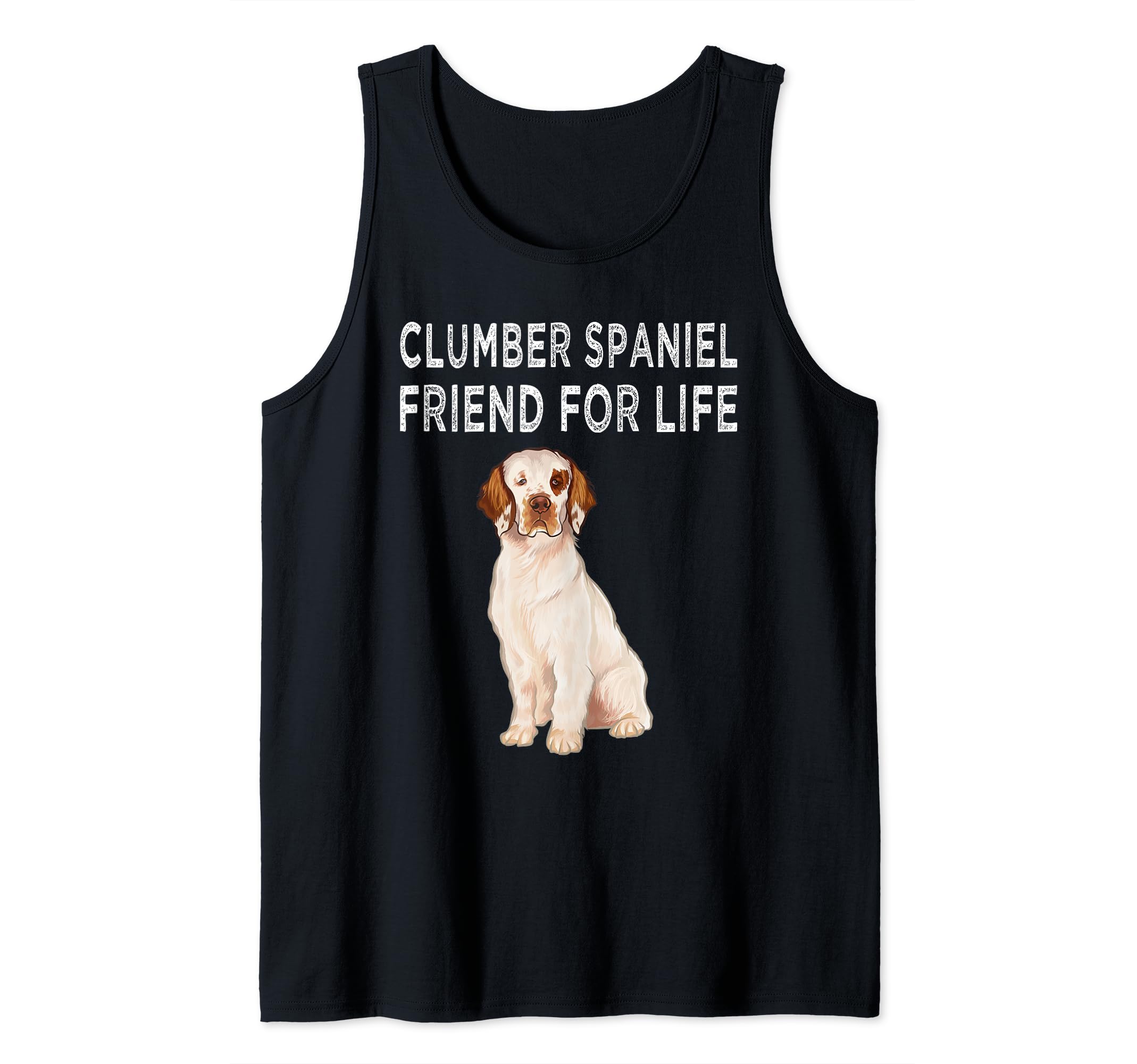 Clumber Spaniel Friend For Life Dog Friendship Tank Top