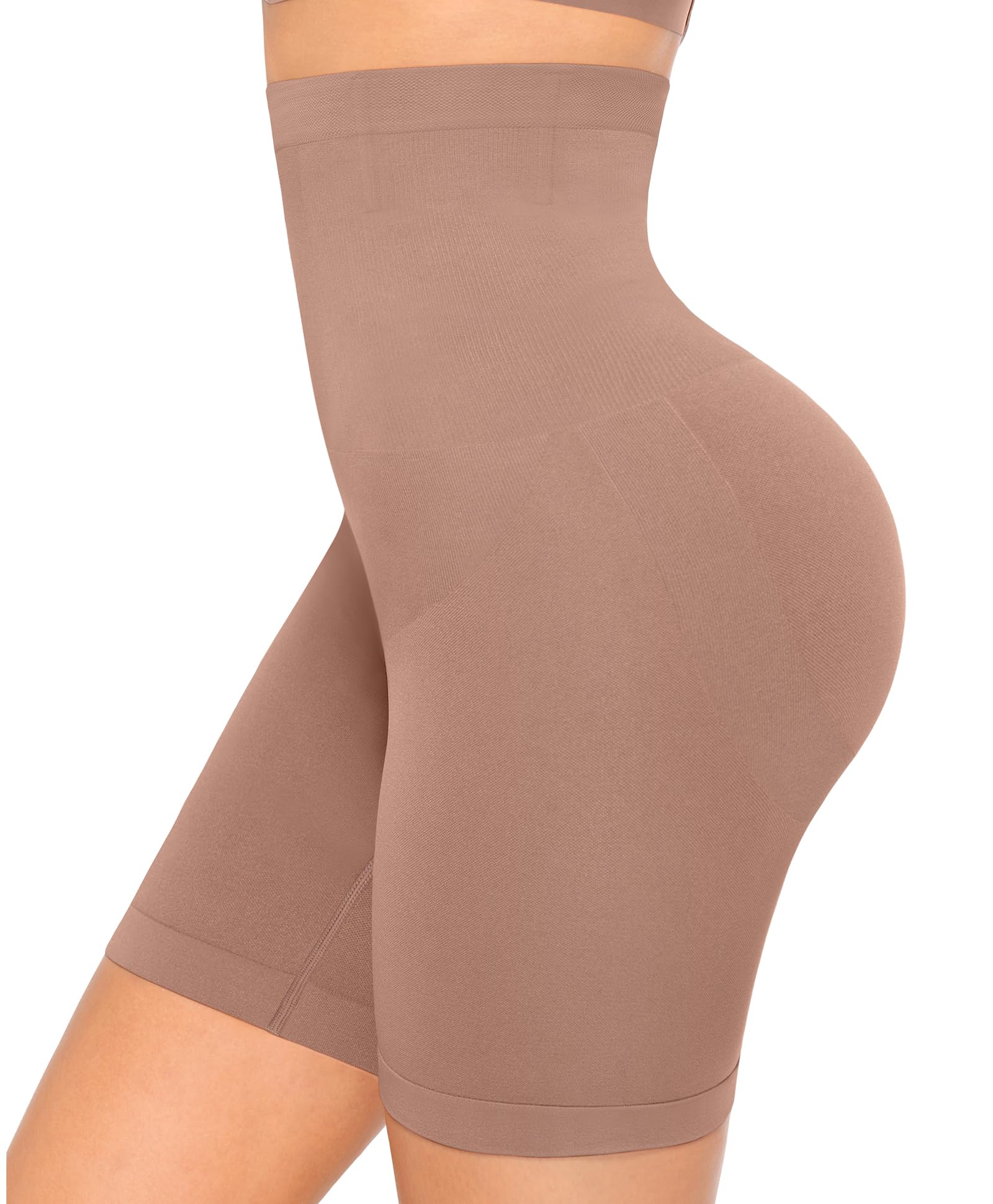 Photo 1 of FeelinGirl Tummy Control Shapewear Shorts Body Shaper for Women High-Waisted Thigh Slimming ML