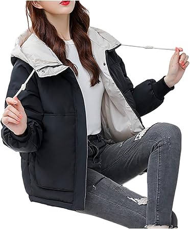 ladies short hooded jacket