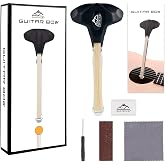 EASTROCK Guitar Bow, 2-in-1 Real Horsehair for Acoustic &amp; Folk Guitar | Creates Cello, Violin &amp; Viola Sounds on Guitar, Flank &amp; Non-Slip Design, Bow Kit Included,Gift for Guitar Players,Short Black