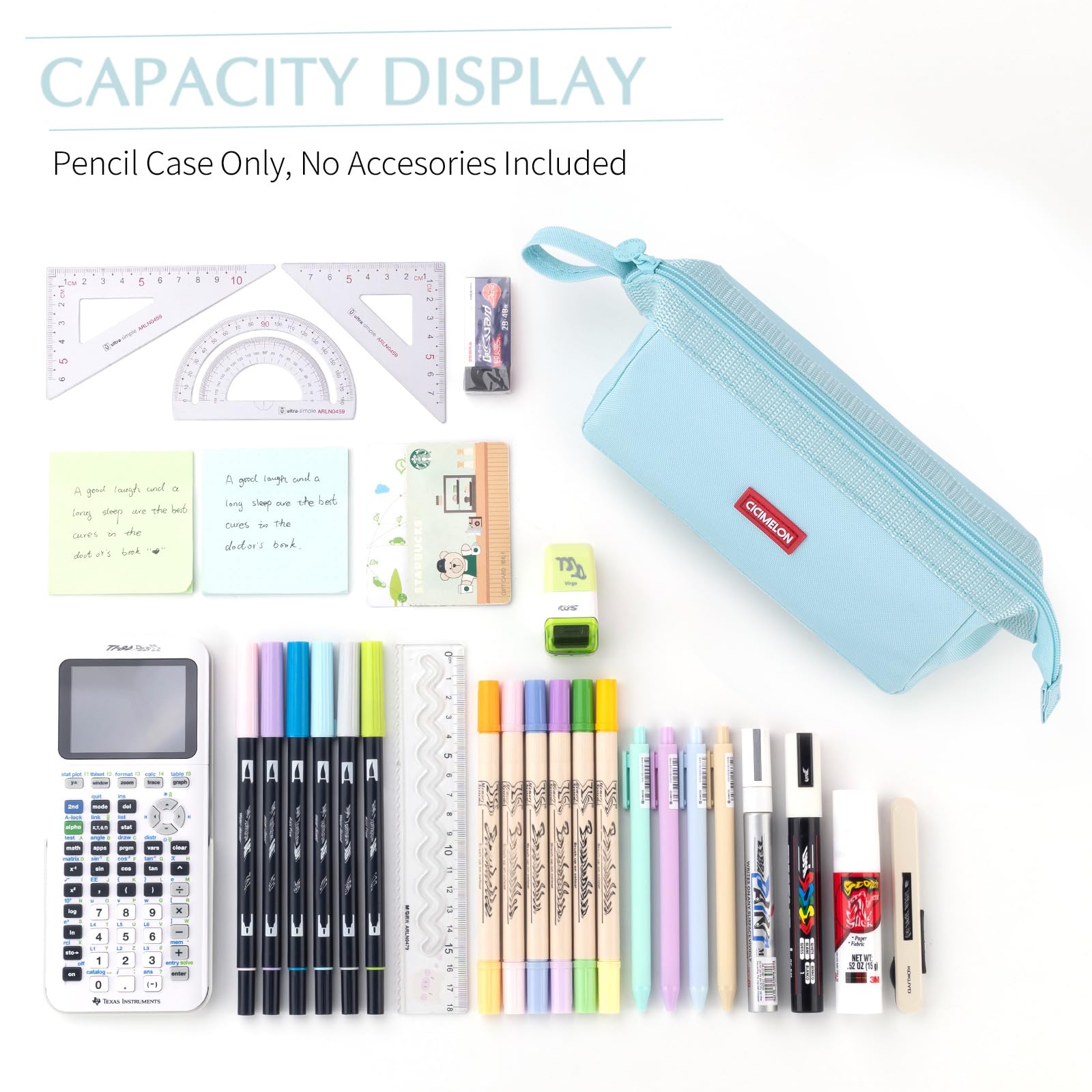 CICIMELON Pencil Case Large Capacity Pencil Pouch Pen Bag for School Teen Girl Boy Men Women