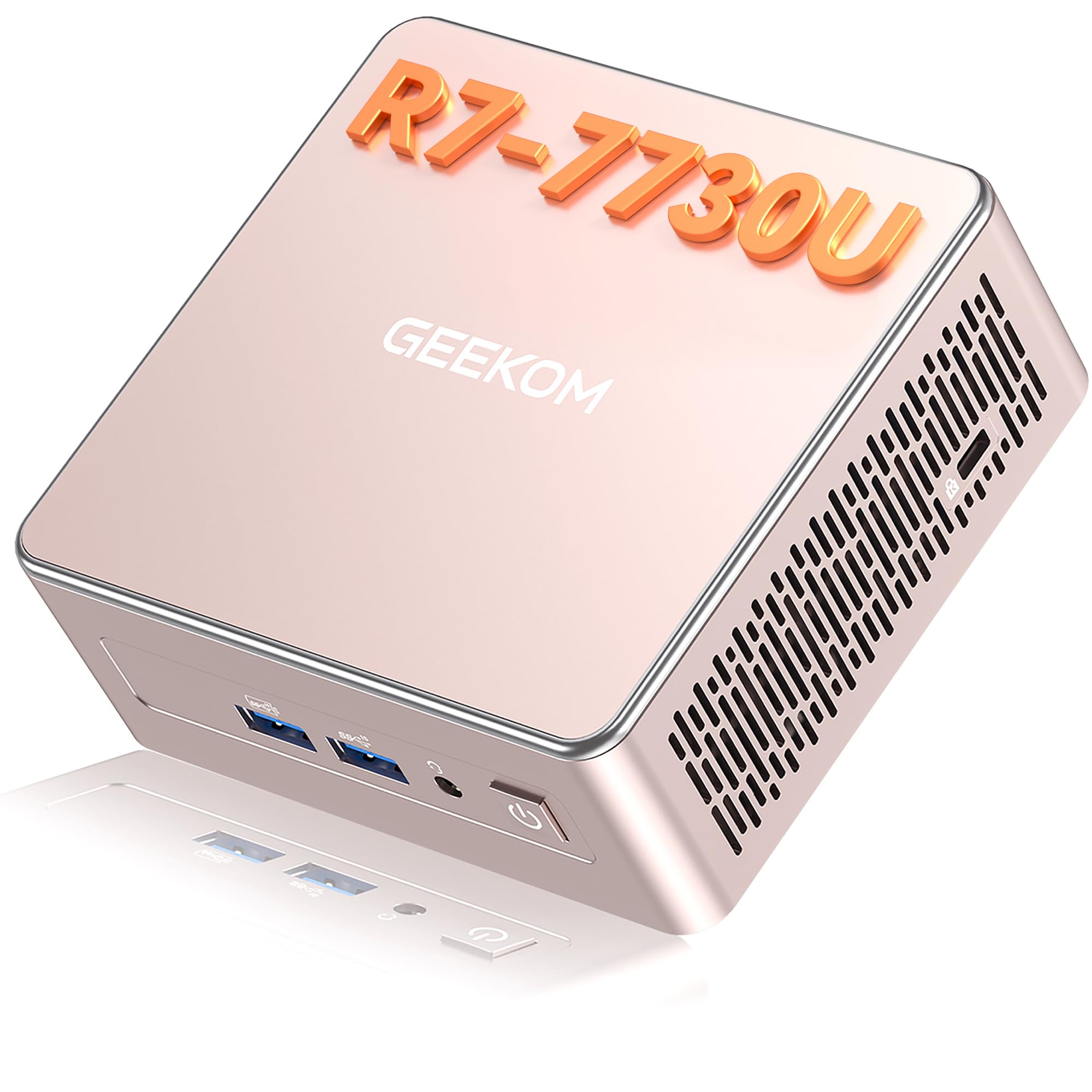 GEEKOM A5 2027-Ready Agentic AI Mini PC, Ryzen7 7730U|16GB RAM+500GB SSD