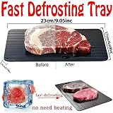 True Face Defrosting Tray 29.5cm x 20.5cm Quick Thaw Aluminium Black view 2