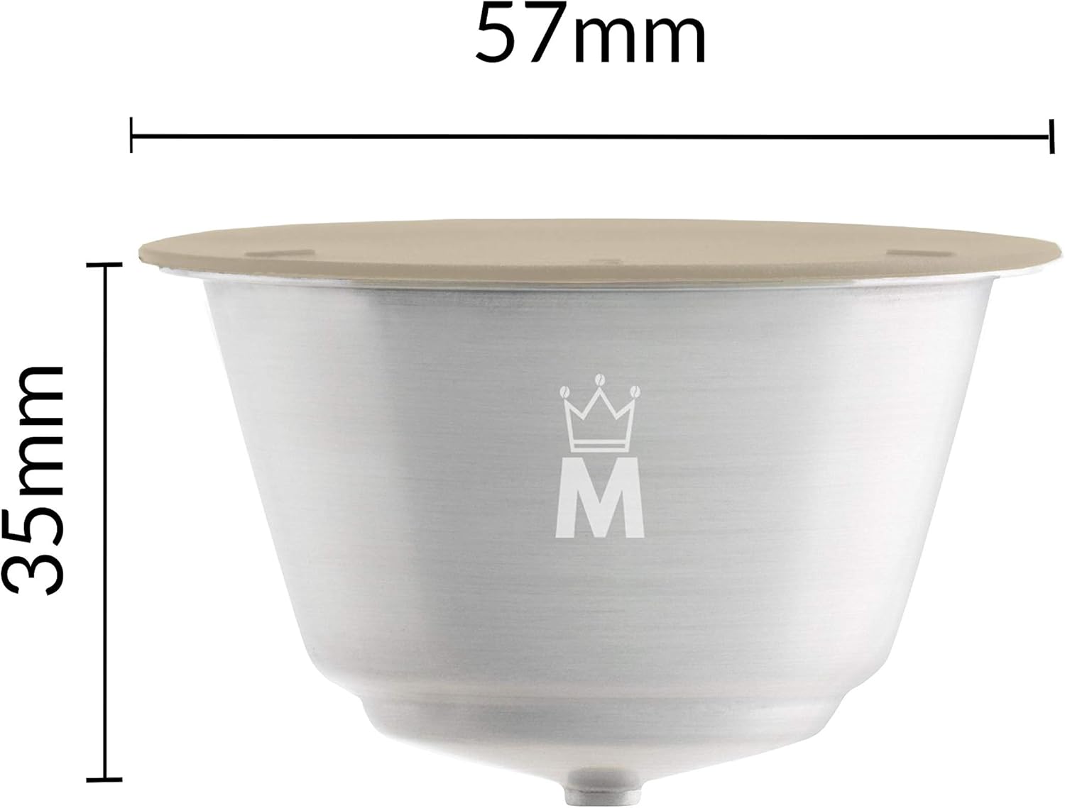 Madama - Refillable and Reusable Capsule Compatible with Dolce Gusto. Stainless Steel and Food-Grade Silicone. Pack of 1 pod - Image 4