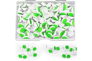 100pcs Reflective Trail Tacks, Bright Eyes Hunting Trail Markers Glow in The Dark Box Package Reflective Push Pins for Huntin
