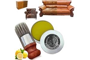 STEKINA Evergloss Furniture Salve with Brush, 2025 Best Luxgrove Leather Furniture Salve & Brush Set, Furniture Salve for Leather, Leather Salve and Brush for Furniture (1 Set)