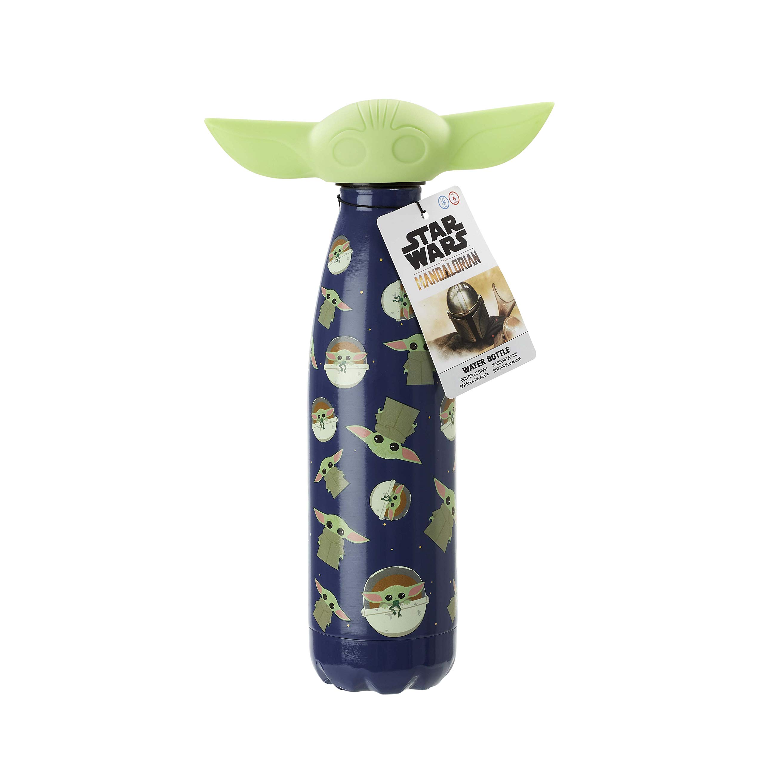 Funko Star Wars The Mandalorian: The Child: Metal Water Bottle: The Child (figural head)