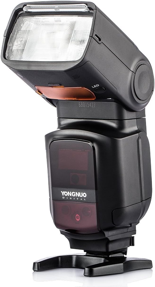 YONGNUO YN968EX-RT Wireless TTL Master Slave Flash Speedlite Flash Gun with Built-in LED Light 1/8000s HSS for Canon with NAMVO Diffuser