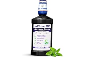 IOTECH INTERNATIONAL ioRinse MR: The Most Dentist & Oncologist-Recommended Oral Ulcer Rinse of its Kind. Maximum Relief of Oral Mucositis, Mouth Sores, Dry Mouth, Canker Sores, Mouth Irritation & Cancer patients, Mint 1 L