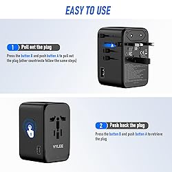 VYLEE 120W Universal Travel Adapter, GaN III