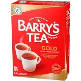 Barry's Tea 80ct Black Tea | Gold Blend | Imported Irish Tea | 1 Pack | Family Owned &amp; Operated | Recyclable Packaging | Compostable Tea Bags | Vegan | Gluten Free | Sugar Free | Dairy Free
