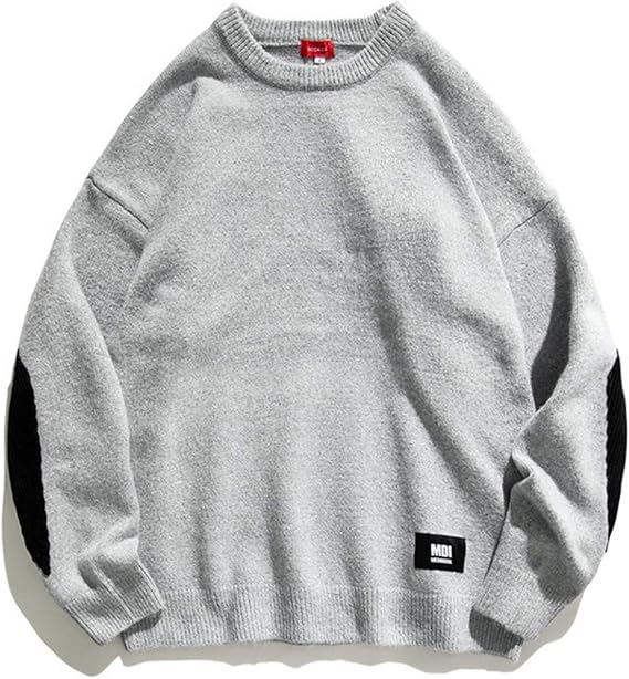 Amazon メンズセーター ニットセーター 冬用 裏起毛 暖かい カジュアル ビジネス 丸首 長袖 厚手 トップス 轻量 防寒 保温 プルオーバー かっこいい シンプル ゆったり スポーツ 冬物 重ね着 通勤 通学 ブラック ベージュ グレー セーター 通販