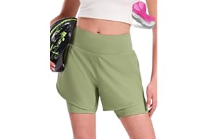 Nepest Womens Cycling Shorts Padded Mountain Bike Road Biking Padding Cycle Biker Bicycle Shorts with Zipper Pockets
