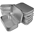 30 Pcs Metal Hinged Tin Box Container Mini Portable Small Storage Container Kit with Lid for Home Storage 3.7x2.3x0.8 inch.