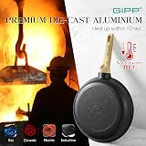 GiPP Nonstick Skillet 20cm Grey Granite Pan with Heat-Resistant Handle view 5
