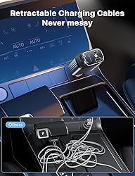 Starlight Retractable Car Charger with Retractable