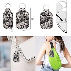 Coldinair Vintage Floral Chapstick Holder Keychain