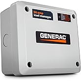 Generac 7,000 50 Amp Load Manager, Gray | Efficient Load Prioritization, Wire-Free Technology, Lock-Feature and LED Status Display, Reliable Power Management