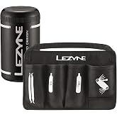 LEZYNE Flow Caddy Bike Storage Container with Organizer | Waterproof Construction, Water-Resistant Screw Top, Bike Tools and Spare Inner Tube Storage, Lightweight Design